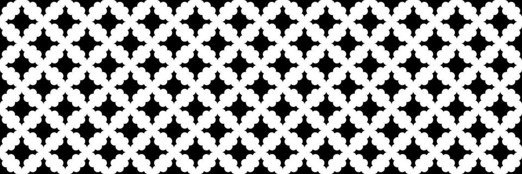 horizontal seamless of modern black sharp crossed shape design for pattern and background. vector