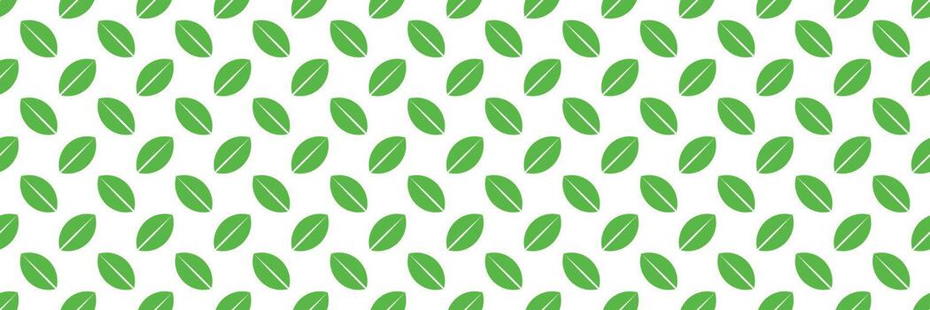 horizontal sin costura de verde hojas diseño para modelo y antecedentes. vector