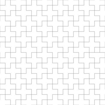 lined design of cross for pattern and background. vector