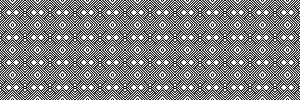 horizontal black halftone of square design for pattern and background. vector