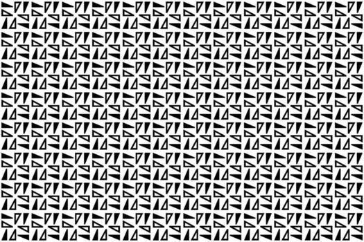 Pattern with triangles, monochrome seamless pattern. vector