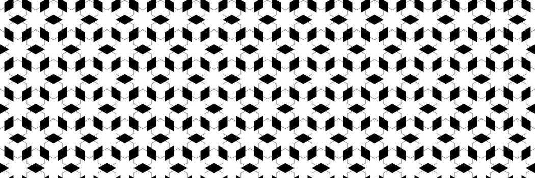 horizontal sin costura negro diamante forma con conectando línea modelo para antecedentes y diseño. vector