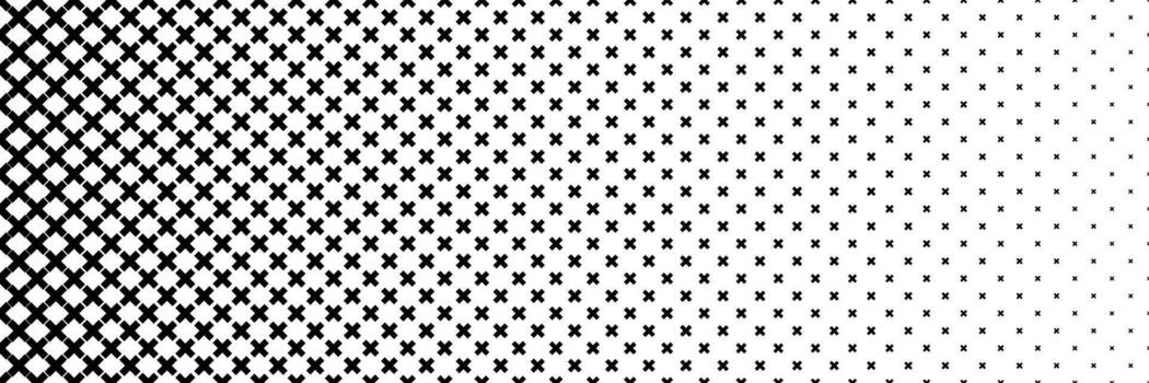 horizontal negro trama de semitonos de cruzar y más diseño para modelo y antecedentes. vector