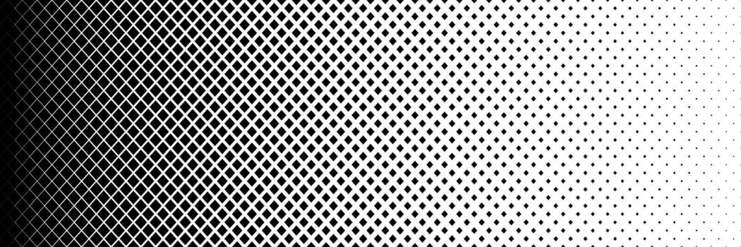 horizontal negro trama de semitonos de diamante forma diseño para modelo y antecedentes. vector