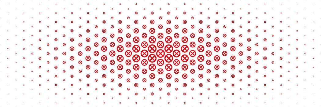 horizontal rojo cruzado No entrada firmar untado formar centrar diseño para modelo y antecedentes. vector