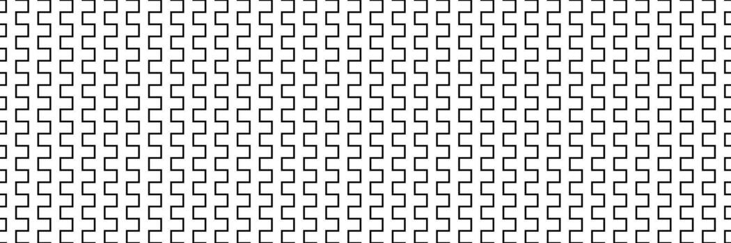 horizontal seamless black square lines design for pattern and background. vector