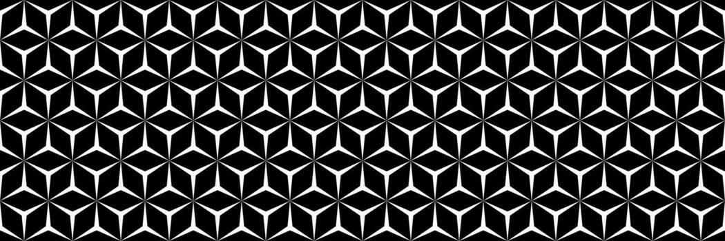 horizontal negro y blanco triángulo y hexágono diseño para modelo y antecedentes. vector