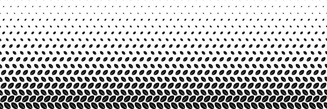horizontal trama de semitonos de negro hojas diseño para modelo y antecedentes. vector