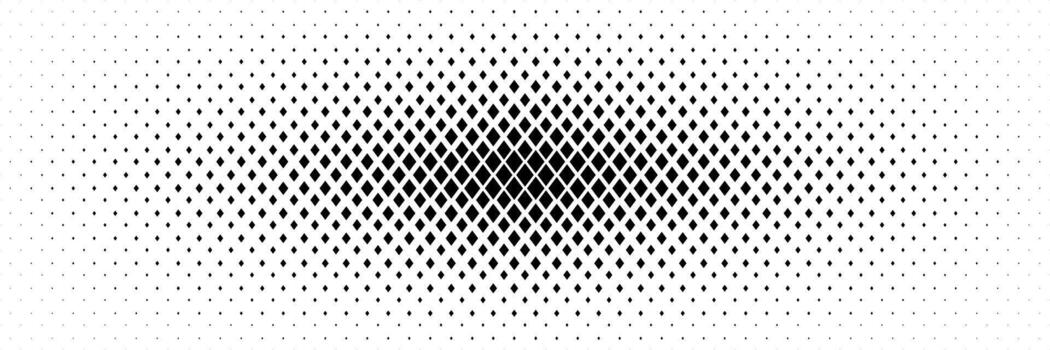 horizontal trama de semitonos de negro diamante forma diseño para modelo y antecedentes. vector
