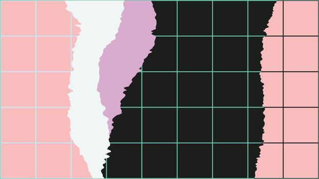 Abstract Torn Paper Grid vector