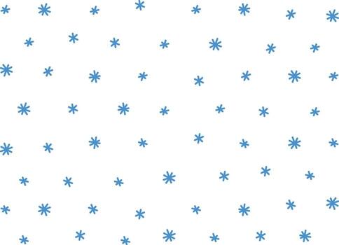 Scattered Snowflake Pattern Background vector