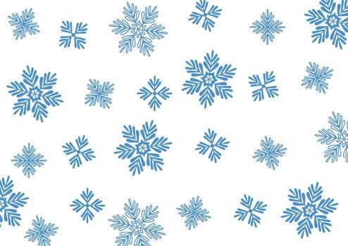 Geometric Snowflake Pattern Background vector