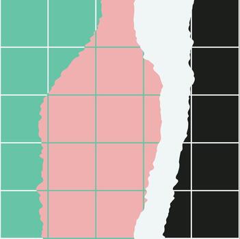 Abstract Grid Torn Paper Pattern vector