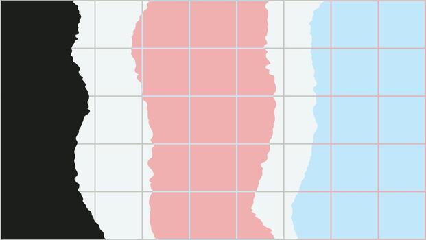 Abstract Wavy Grid Torn Paper Background vector