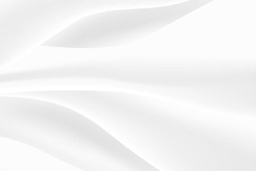 White abstract smooth waves minimal gradient background modern vector