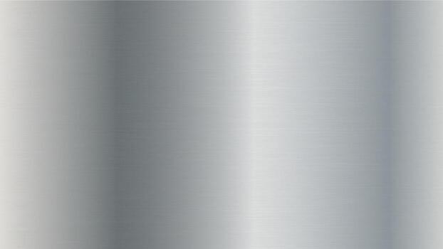 Brushed metal texture with vertical reflections and subtle gradient, a metallic background vector