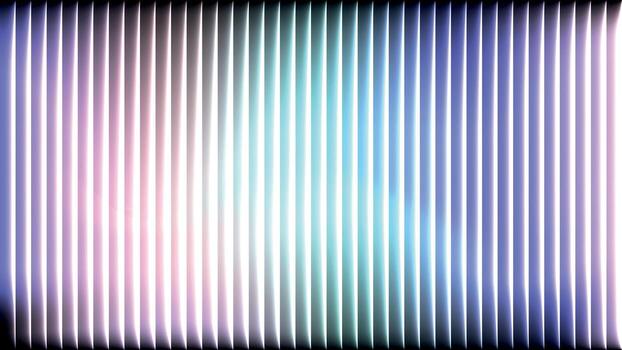 Abstract spectrum background vertical lines with a soft gradient of purple, blue, and white light, creating a futuristic and ethereal atmosphere vector