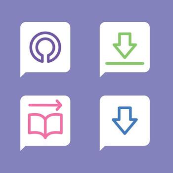 Download, Export, and Share Iconography for Website and App Design vector