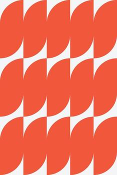 Naive abstract shapes seamless pattern vector