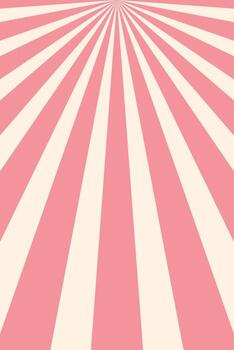 Sunbeam rays groovy pattern background vector