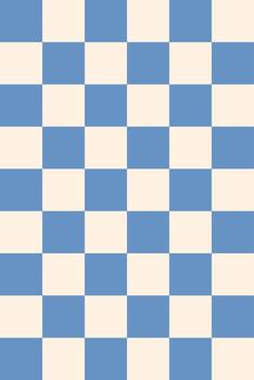 Checkered gingham pattern groovy background vector