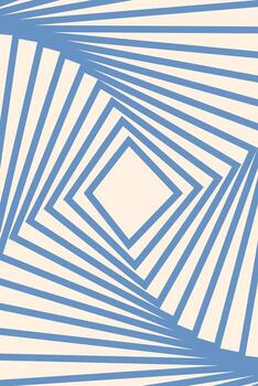 Rhombus shapes concentric groovy background vector