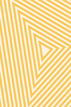 Psychedelic concentric triangle groovy pattern vector