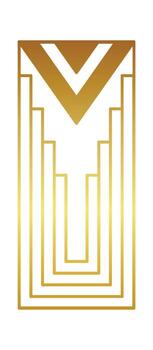 rectangular Arte deco geométrico elemento vector