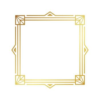 Square shape frame geometry art vector