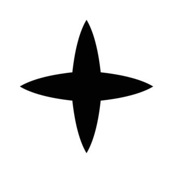 Abstract geometric star flare pattern vector