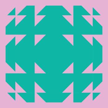 cuadrado visual maravilloso psicodélico modelo vector