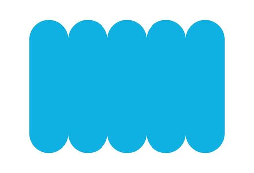 Abstract frame rounded edge freeform vector