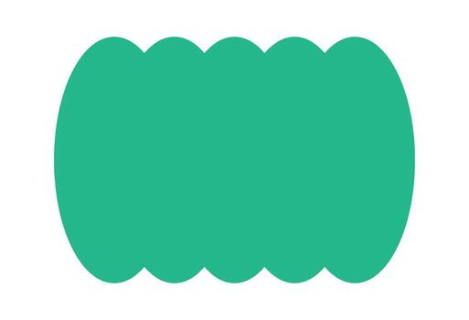 Doodle rectangular geometric frame box vector