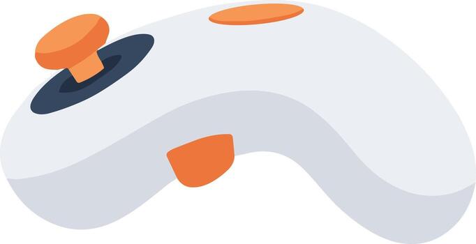 Simple Flat Design Game Controller Modern Technology Joystick Console Icon vector