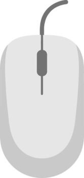 minimalista plano estilo computadora ratón periférico dispositivo tecnología icono vector