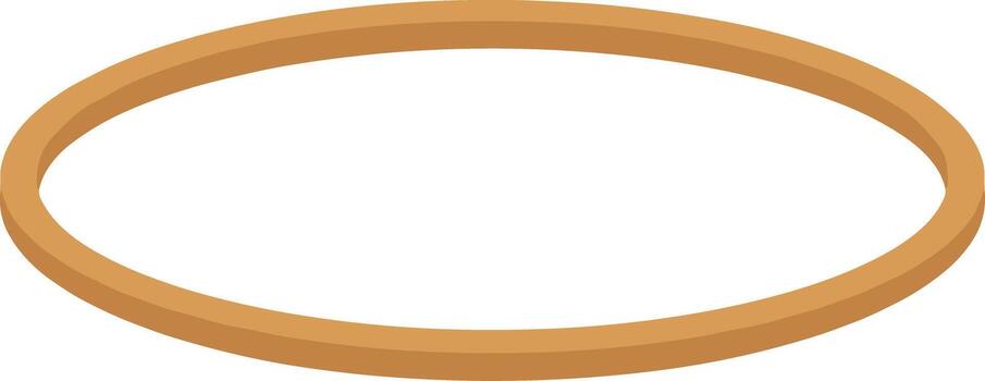 plano estilo sencillo circular forma anillo elemento para gráfico diseño vector