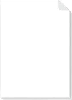 Simple Flat Stacked Paper Sheet with Folded Corner Document Design vector