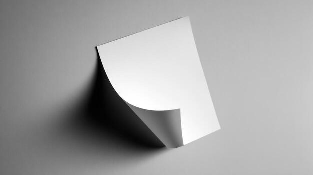 a white sheet of paper is hanging on a wall photo