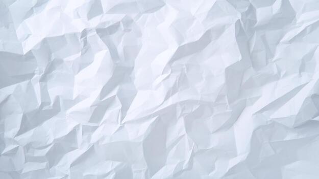 white crumpled paper background with a white background photo