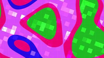 A colorful abstract pattern with a square shape video