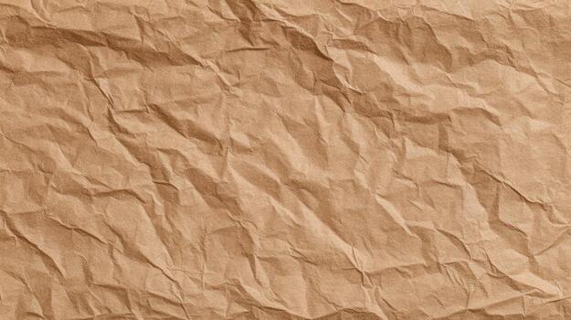 crumpled brown paper texture background photo