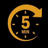 5-Minute Timer Animation in Golden Hue for Cooking, Exercise, and Productivity Reminders, countdown clock video