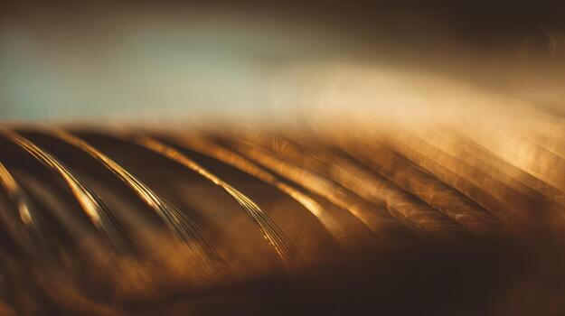 Abstract gold texture with shallow depth of field photo