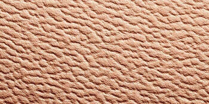 A close up view of a reddish brown textured surface with an irregular wavy pattern photo