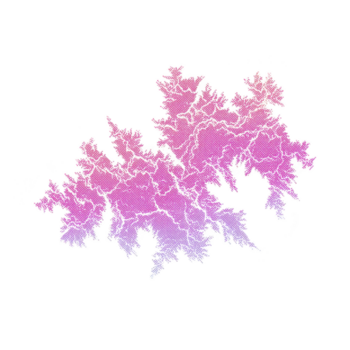 astratto frattale modello digitale arte rosa pendenza geometrico forma isolato su trasparenza sfondo moderno design creativo struttura raggiante effetto futuristico energico umore png