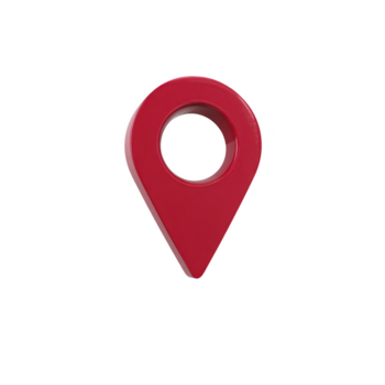 vermelho localização PIN mapa marcador navegação símbolo viagem ícone lustroso terminar isolado 3d objeto ponteiro direção moderno Projeto png