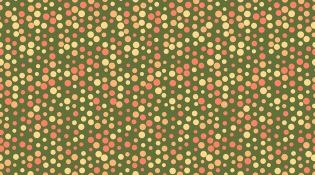 resumen geométrico modelo presentando un dinámica arreglo de pastel círculos en un apagado verde antecedentes. ideal para sitio web antecedentes, textiles, o como un vibrante visual elemento en diseño proyectos vector