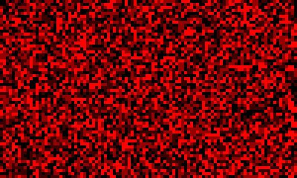 resumen rojo y negro pixelado mosaico textura. ideal para antecedentes, sitio web diseño, o digital Arte proyectos el caótico modelo evoca energía, tecnología, o un sentido de digital ruptura. vector