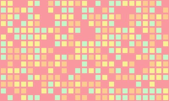 resumen pastel cuadrado mosaico modelo. Perfecto para sitio web antecedentes, textil diseño, o juguetón marca. evoca sentimientos de alegría, energía, y moderno diseño. vector
