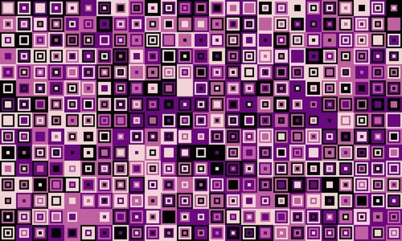 resumen púrpura cuadrado mosaico modelo. Perfecto para antecedentes, sitio web diseño, o textil huellas dactilares. sutil movimiento y variaciones en color crear visual profundidad y textura. vector
